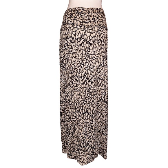Lascana Maxi High-Low Wrap Style Skirt in Black and Cream Size 38 - Picture 2 of 9